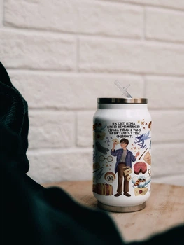 Термос с трубочкой Marmyza Harry Potter. Гарри: "В мире нет ничего невозможного" Гарри Поттер - 300 мл