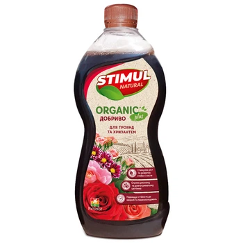 Удобрения в жидкой форме Яскрава Удобрение органическое STIMUL NATURAL для роз и хризантем 550 мл (57457)