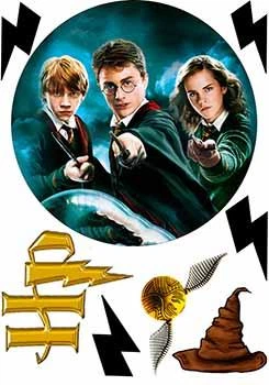 Вафельная съедобная картинка Гарри Поттер А4 (p1425)