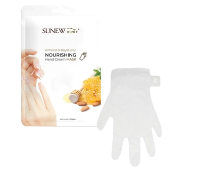 Maska do dłoni SunewMed+ nawilżająca w formie rękawiczek migdał i mleczko pszczele (5900378737247)