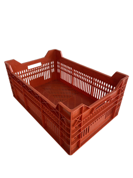 Ящик пластиковый перфорированный SKOBA PLAST (60*40*26 см) Оранжевый