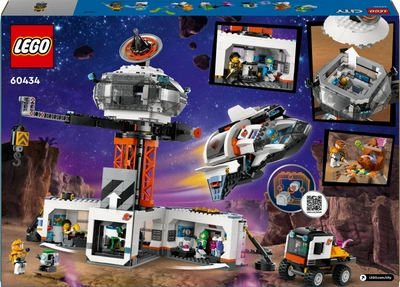 Zestaw klocków Lego City Stacja kosmiczna i stanowisko startowe rakiety 1422 części (60434)