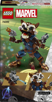Zestaw klocków Lego Super Heroes Figurka Rocketa i Małego Groota 566 części (76282)