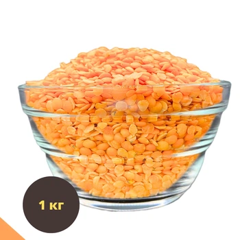 Красная чечевица натуральная для здорового питания Clear 1 кг (Lentil-R-1000)