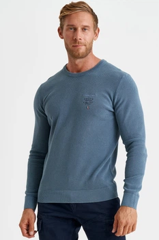 Блакитний чоловічий джемпер Aeronautica Militare 5728 XXXL
