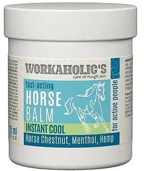 Охолоджуючий кінський бальзам для тіла - Workaholic's Horse Balm Instant Cool 125ml (125ml) (1020216-1351635-2)