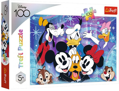 Puzzle Trefl W Disney Swiecie Jest Wesolo 41 x 28 cm 100 elementów (5900511164626)
