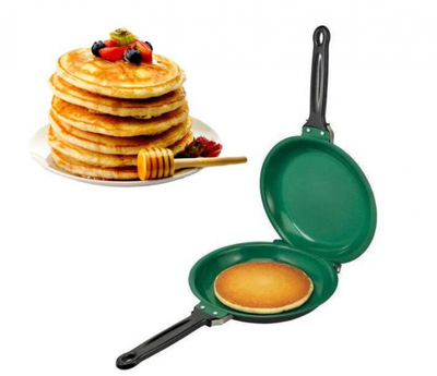 Сковорода для приготовления панкейков и блинов двухсторонняя блинница Pancake 20 см STENSON (D-2019091341)