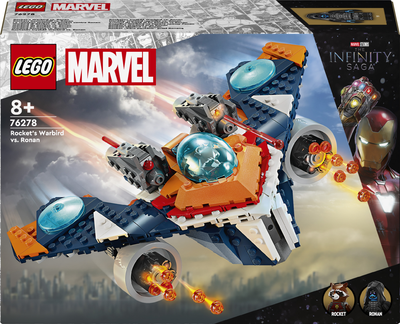 Zestaw klocków LEGO Super Heroes Warbird Rocketa vs. Ronan 290 elementów (76278)