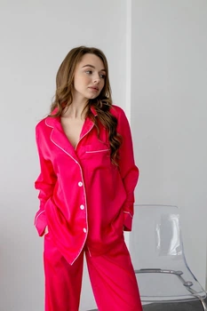 Пижама шелк Jesika Розовый М