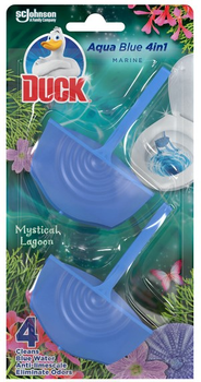 Підвісний блок для унітазу Duck Aqua Blue 4 в 1 Mystical Lagoon 2 x 40 г (5000204260137)