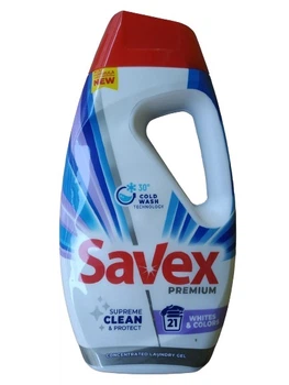 Гель для стирки Savex Premium Whites & Colors 945 мл (21 стирка)