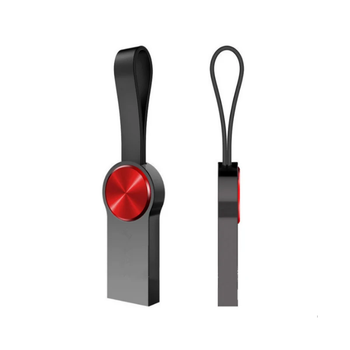 Флешка usb Microdrive 32 gb брелок (чорний+червоний корпус)