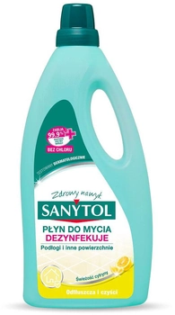 Засіб для миття підлог Sanytol Zdrowy nawyk універсальний та дезінфекційний з ароматом лимона та оливкового листя 1000 мл (3045206312226)