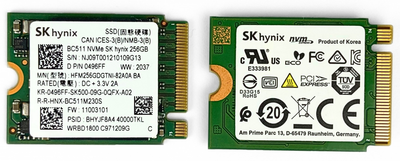 SSD Диск SK Hynix BC511 256GB M.2 2230 NVMe (HFM256GDGTNI-82A0A BA), Б/У