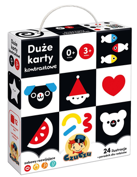 Великі контрастні картки CzuCzu для дітей 0-3 місяців (9788366762664)