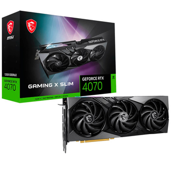 Видеокарта GeForce RTX 4070 12GB GDDR6X Gaming X Slim MSI (GeForce RTX 4070 GAMING X SLIM 12G)
