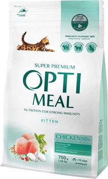 Полнорационный сухой корм Optimeal для котят - курица 700 г (4820215364706)(B1810902)