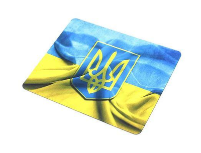 Килимок для мишки Прапор України 18 на 22 см