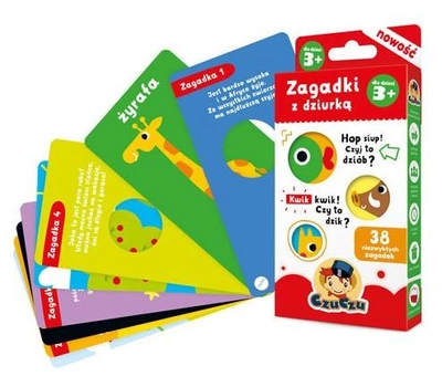 Розвивальні картки CzuCzu Загадки з отвором для 3 років (9788365773203)