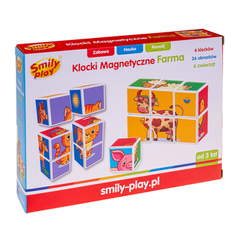Магнітні кубики Smily Play Ферма (5905375836429)