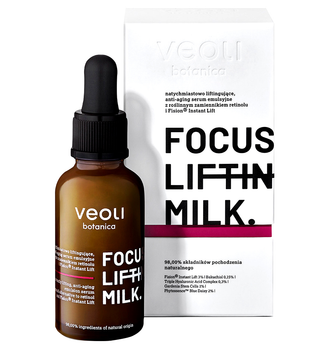Сироватка для обличчя Veoli Botanica Focus Lifting Milk ліфтинг-емульсія з бакхіолою 30 мл (5907222052419)