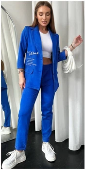 Fashions • Костюм жіночий Флер Fashions 48-50 електрик (435/а-ді)
