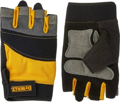 Перчатки универсальные открытые DeWalt размер L/9, с дополнительными накладками на ладони (DPG213L)