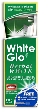Zestaw Herbal White Toothpaste pasta do zębów wybielająca ziołowa 100 ml + szczoteczka (9319871000660)