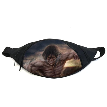 Поясная сумка бананка манга Атака титанов Attack on Titan (GBAT 022) Gear Bag черная