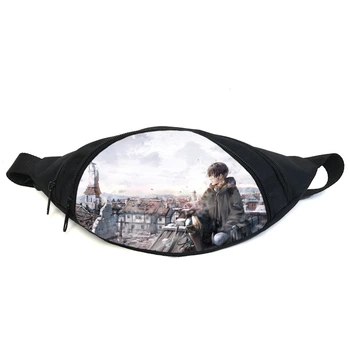 Поясная сумка бананка манга Атака титанов Attack on Titan (GBAT 023) Gear Bag черная