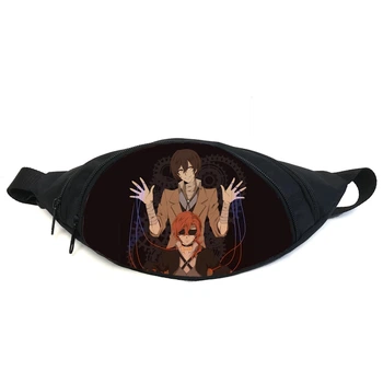 Поясная сумка бананка Бродячие псы Bungou stray dogs (GB BSD 022) Gear Bag черная