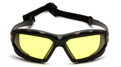 Тактические очки Pyramex Highlander-PLUS с уплотнителем Anti-Fog желтые