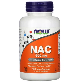 Натуральна добавка Now Foods NAC 600 мг 100 капсул