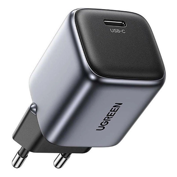 Сетевое зарядное устройство блок питания UGREEN Nexode mini 30W GaN USB-C Fast Charger Grey CD319