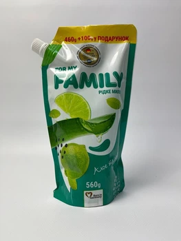 Жидкое крем-мыло For my FAMILY "Алоэ и лайм" 560 г (DoyPack)