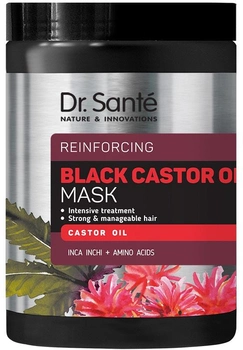 Маска Dr. Sante Black Castor Oil Відновлювальна для волосся з касторовою олією 1000 мл (8588006040470)