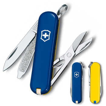 Ніж Victorinox Classic SD Ukraine Синьо-жовтий (0.6223.2.8)