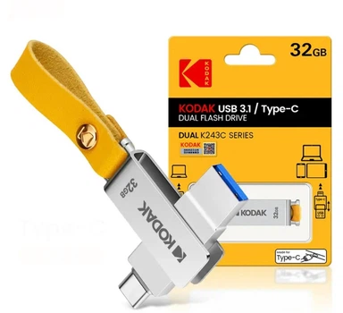 Флешка 2 в 1 USB 3.0 + OTG Type-C Kodak K243C 32Gb