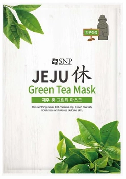Biocelulozowa maska do twarzy Snp Jeju Green Tea Mask 20 ml (8809458844554)