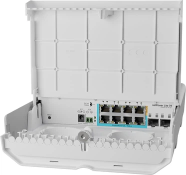 Przełącznik MikroTik netPower Lite 7R (CSS610-1Gi-7R-2S+OUT)