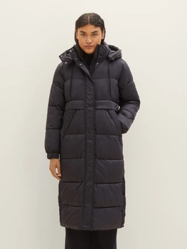 Куртка Tom Tailor Puffer coat with a hood XS Чорний 1037596ХХ14482