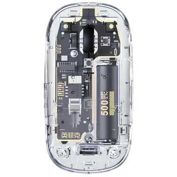Мышь INPHIC X5 прозрачная беспроводная USB 2.4ГГц с аккумулятором и 1600 DPI