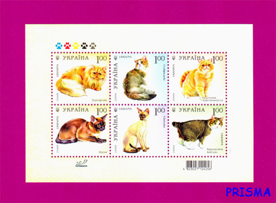 Марка 2008 року блок Коти