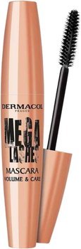 Tusz do rzęs Dermacol Mega Lashes Volume & Care Wydłużający 11 ml (85971875)