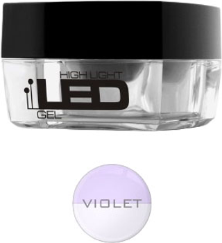 Однофазний гель для нарощування нігтів Silcare High Light Led Gel середньої густоти Violet 15 г (5902560529173)