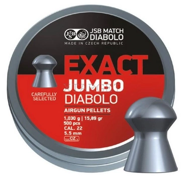 Пульки JSB Diabolo Exact Jumbo 5.51 мм, 1.03г (500шт)