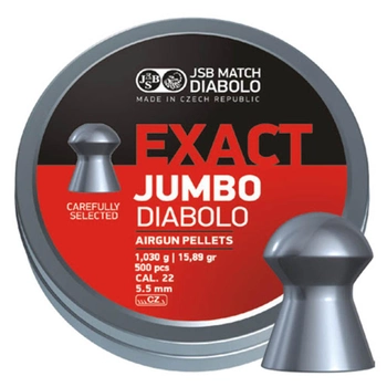 Пули JSB Jumbo Exact Diabolo 5.5 мм, 1.03 гр. (250шт)