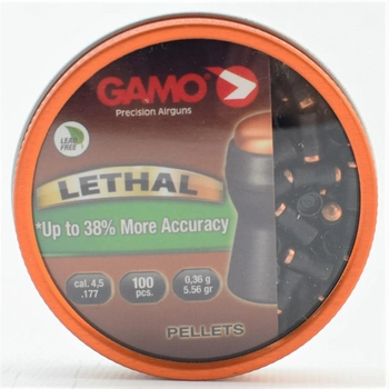 Пули Gamo Lethal 100 шт. кал. 4.5 мм, 0.36 гр.