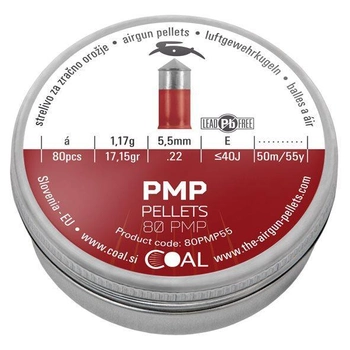 Пули пневматические Coal PMP кал. 5.5 мм 1.17 г 80 шт/уп